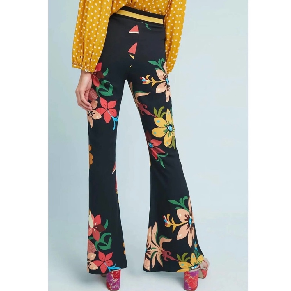Farm Rio | Anthropologie • Calla Flare Pants - Picture 7 of 16